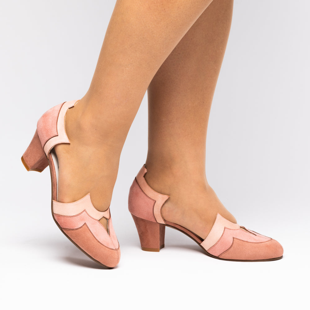 PRE-ORDERChristineVintagePumps(SeductressPink)