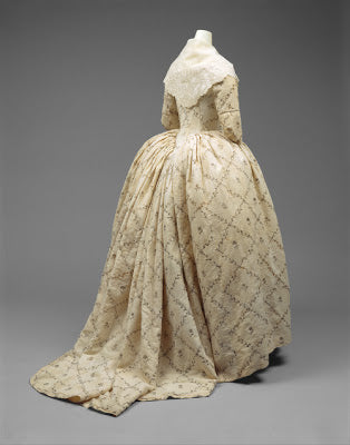 Costume Analytics: 1784 Robe a l'Anglaise, from The Met