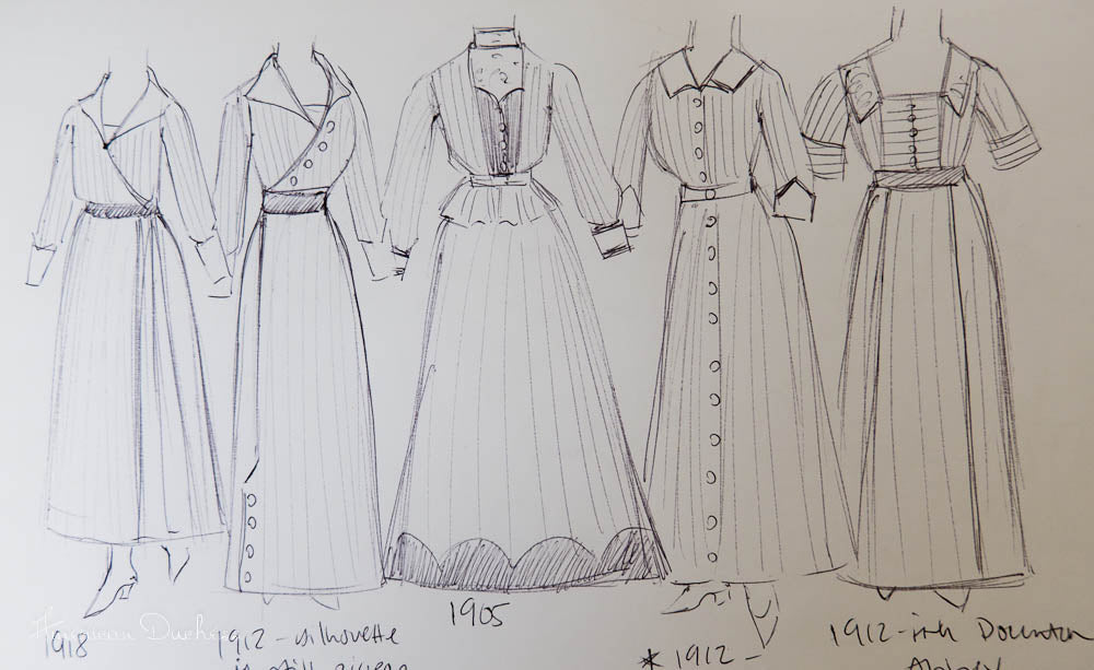 Starting a "Simple" 1912 Day Dress