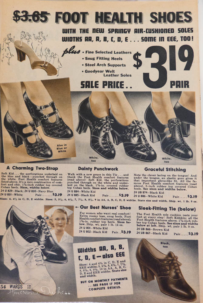 V164: Vintage Shoe Ads of 1939-1941