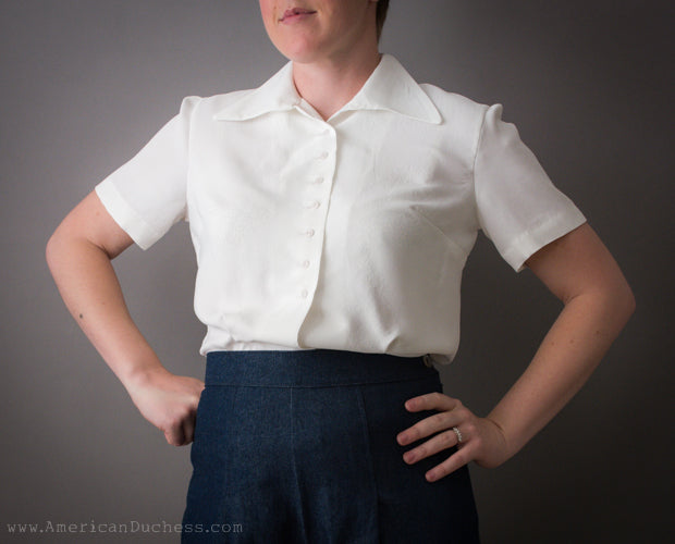 The One-Weekend 1940s Rayon Blouse