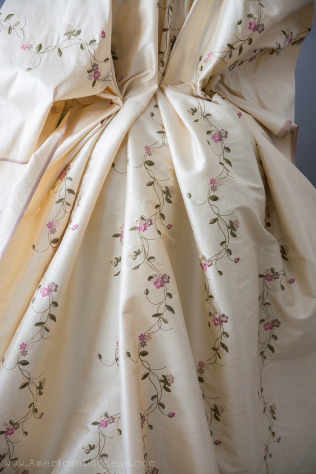 A 1780s Embroidered Italian Gown - Finally