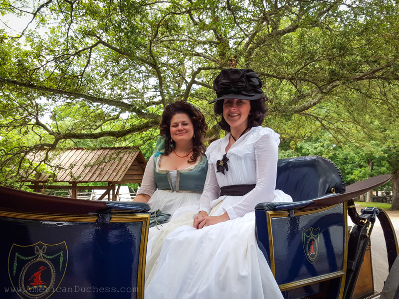 The Midnight Chemise a la Reine in Colonial Williamsburg