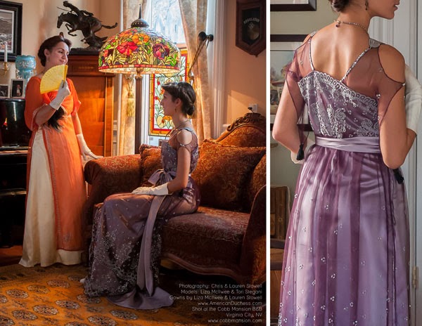 Photo Shoot: Downton Abbey Glamour at the Cobb Mansion, Virginia City, Nevada