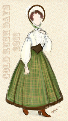 Concept Sketch for an Irish Ensemble for Gold Rush Days