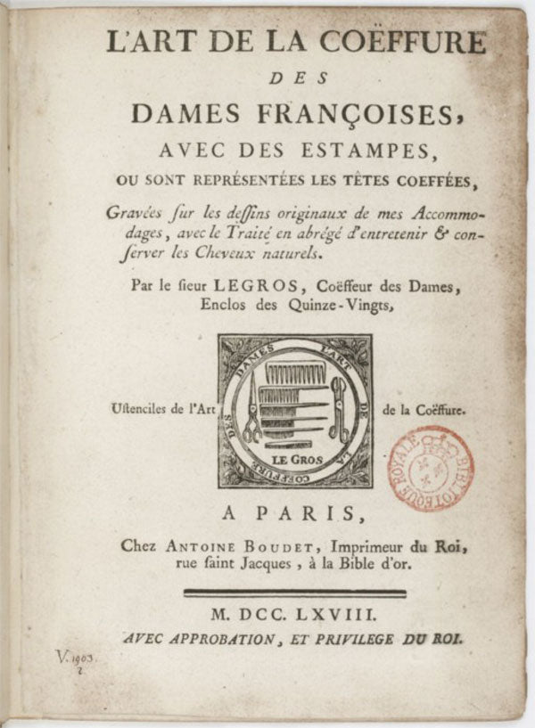 V62: The Hairstylings of Madame de Pompadour, by Legros de Rumigny