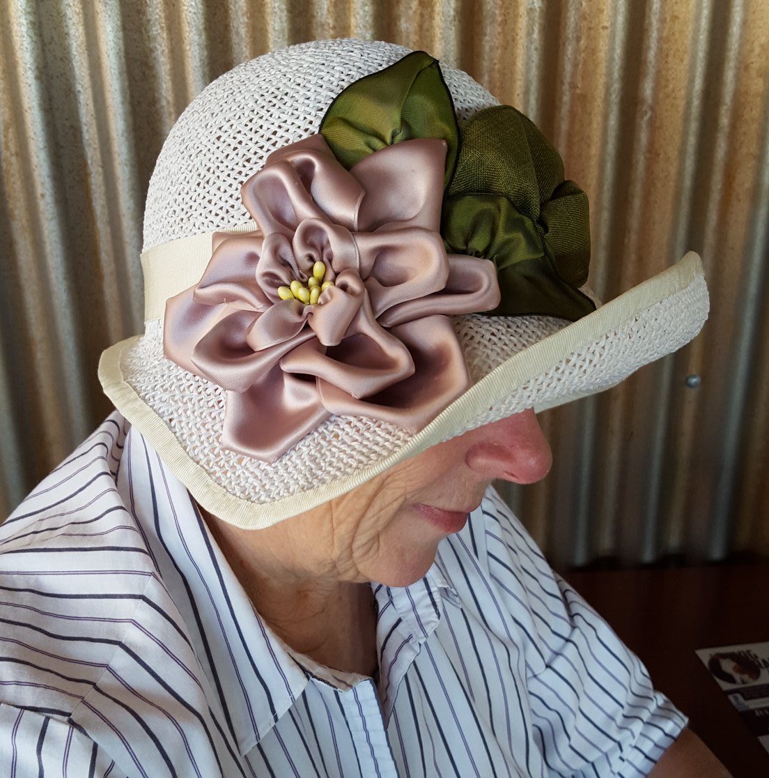 A Summer Straw Cloche for Mom