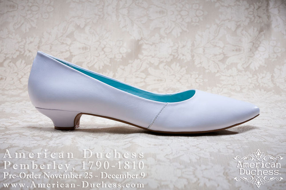 Introducing "Pemberley," Regency Shoe, 1790-1810