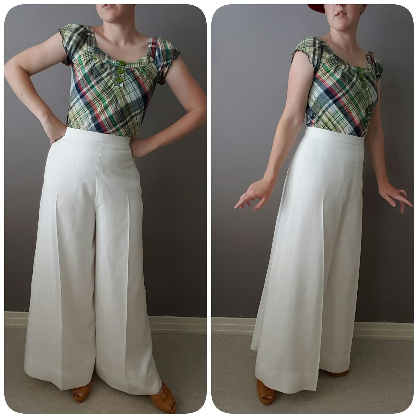 Double Vintage 1970s-does-1930s Wide Legged Pants