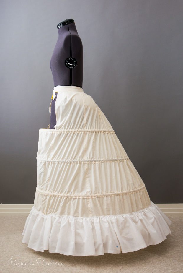 A Mid-to-Late 1860s Elliptical Hoop Skirt