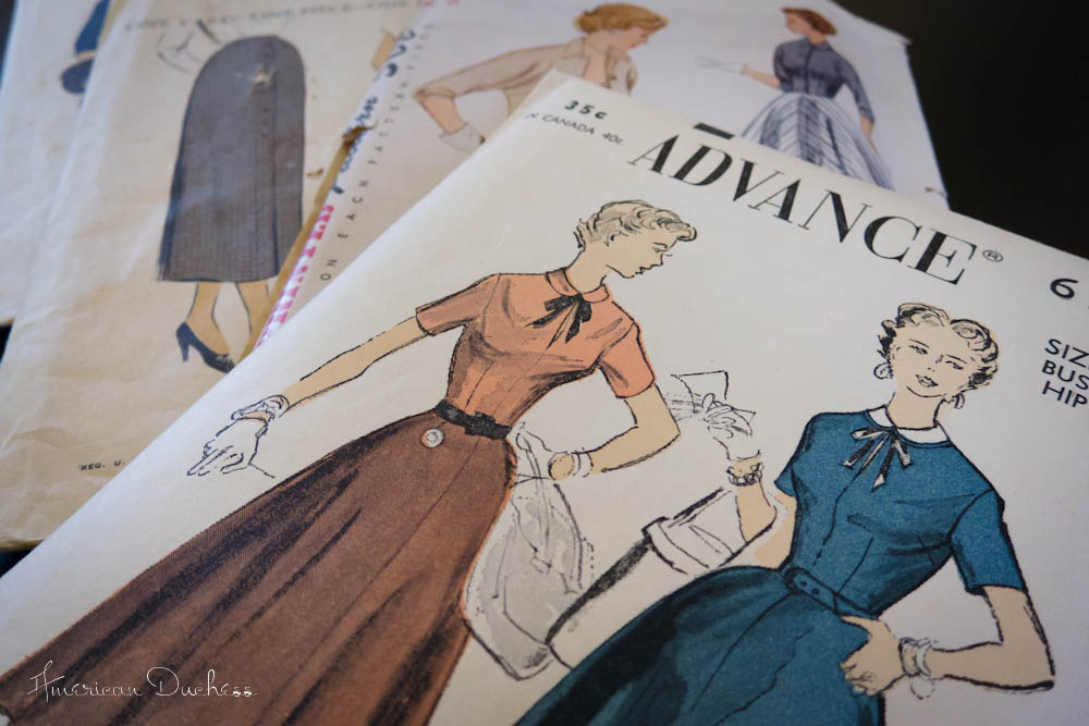 V172: Vintage 1940s, 50s and 60s Patterns