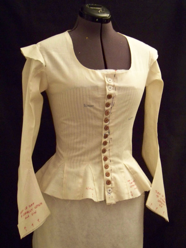 17th c. Jacket: Finished Toile, Round 1