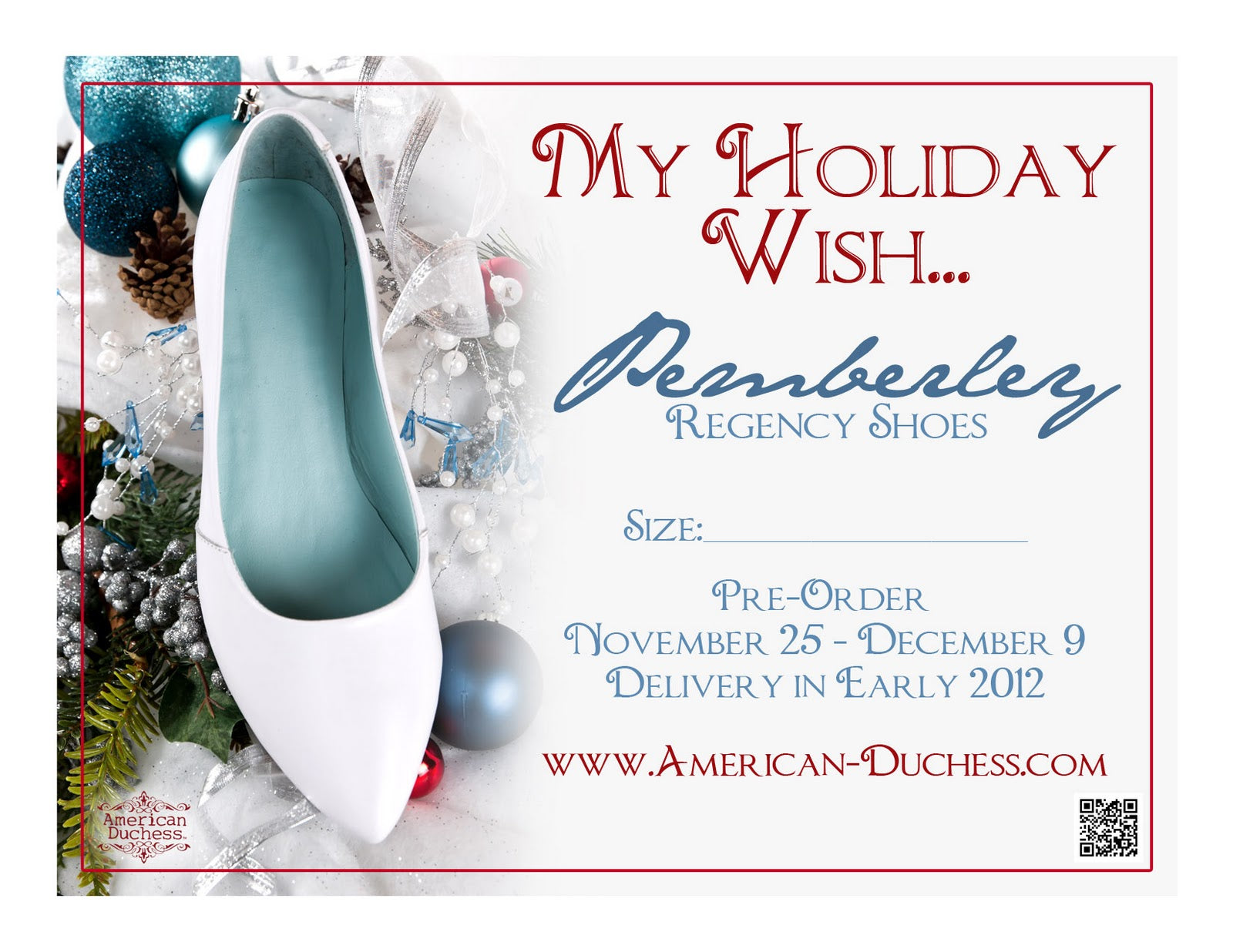 Historical Shoes Holiday Wish Cards