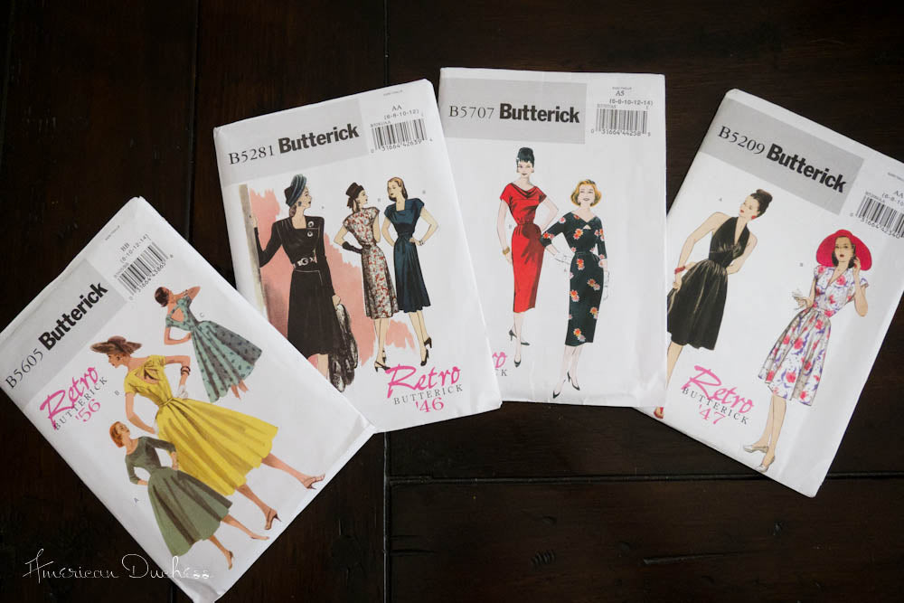 V204: Repro Vintage Butterick Pattern Haul