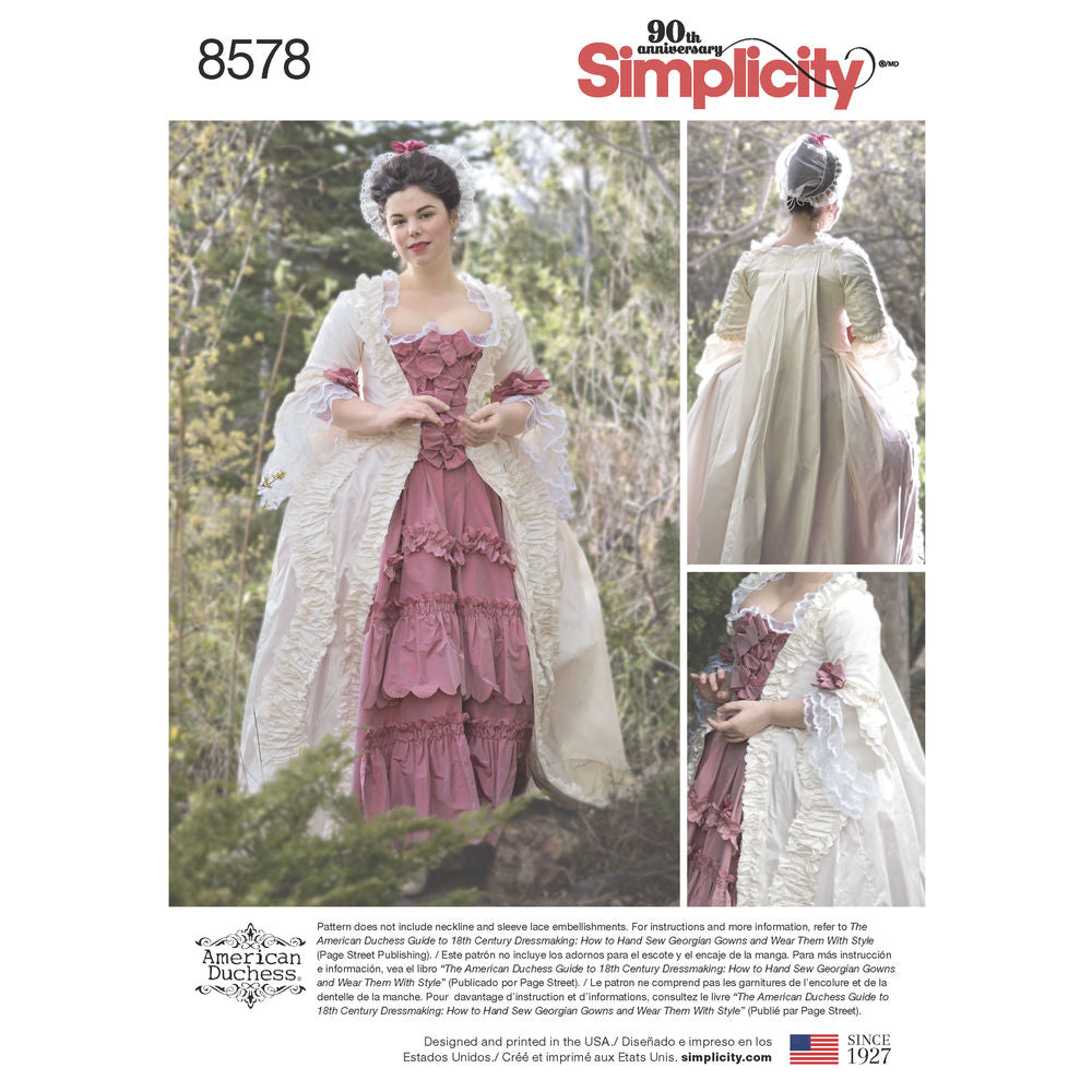 Simplicity 8578 and 8579 - TWO new 18th Century Patterns!