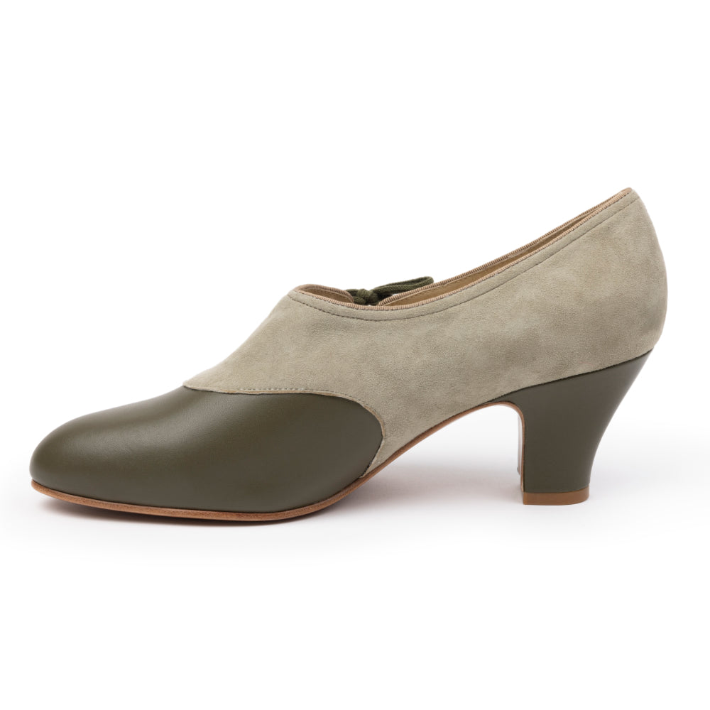 Pre Order Madison Vintage Shoes Light Sage Olive 6 Historically Accurate Footwear by American Duchess