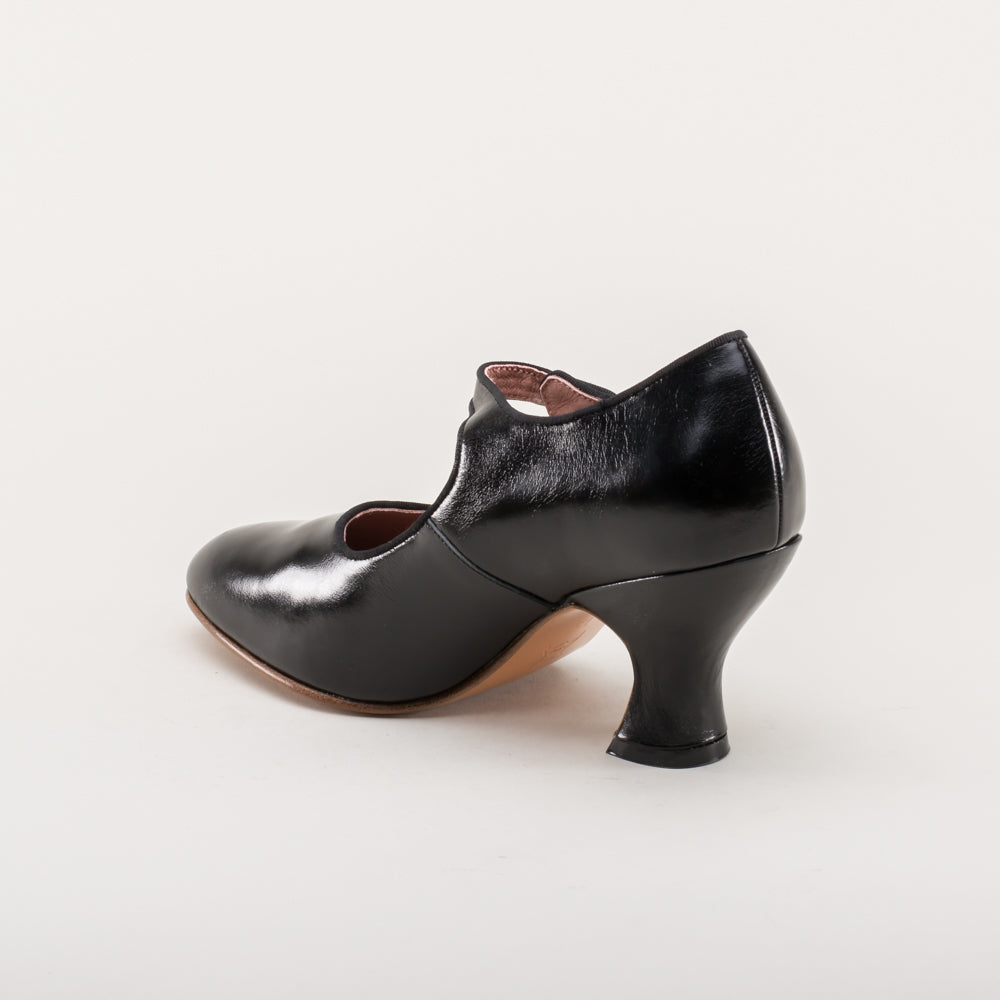 Anna May Women's 1920s Mary Jane High Heels (Black) – American Duchess