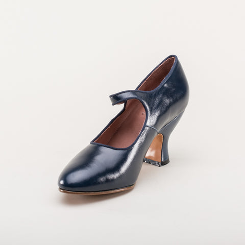 Anna May Women's 1920s Mary Jane High Heels (Navy) – American Duchess