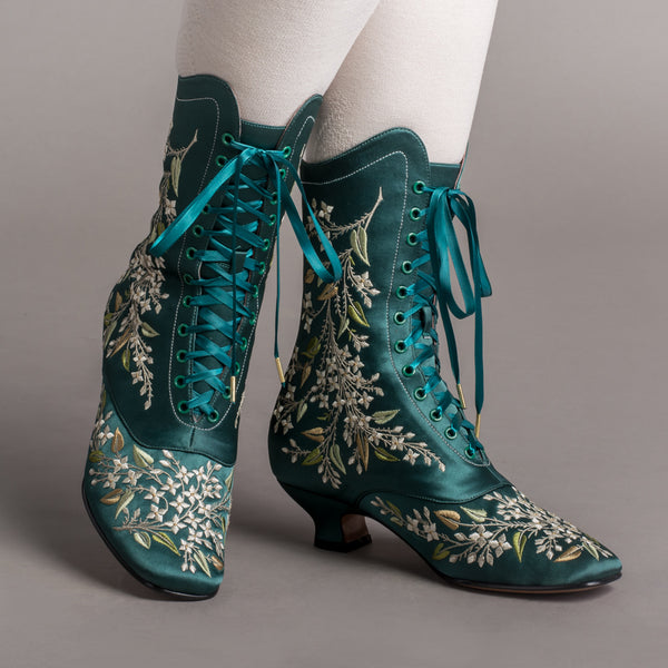 Emerald green sale boots uk