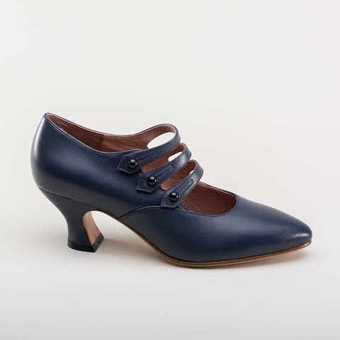 Bellatrix Women's Edwardian Shoes (Navy) – American Duchess