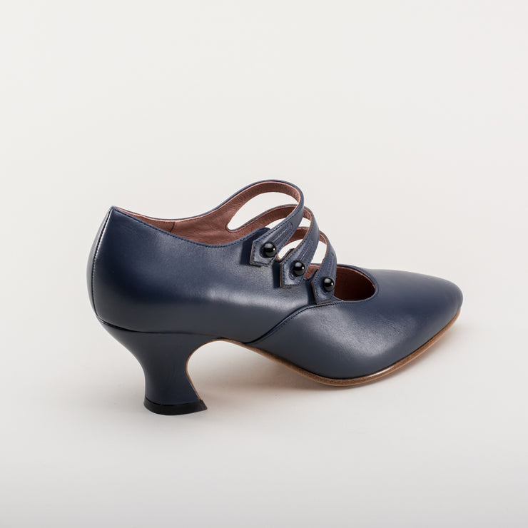 Bellatrix Women's Edwardian Shoes (Navy) – American Duchess