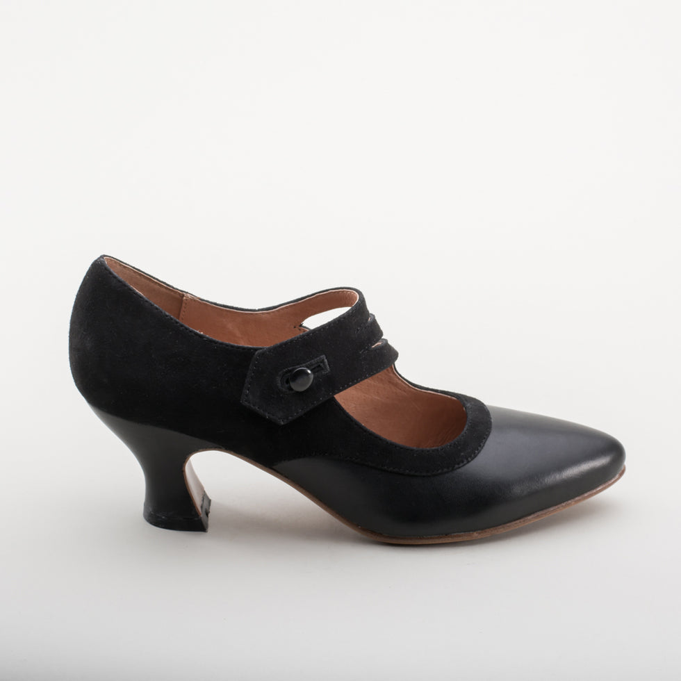 Mae Women's Edwardian Shoes (Black) – American Duchess