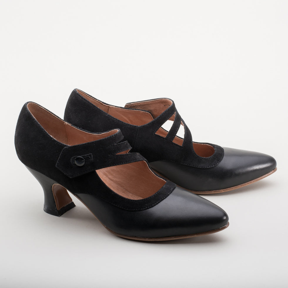 Mae Women's Edwardian Shoes (Black) – American Duchess