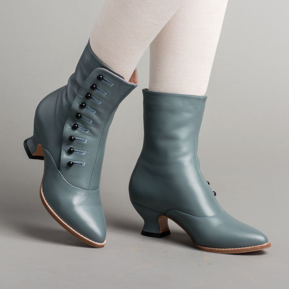 Tavistock Women's Victorian Button Boots (French Blue)